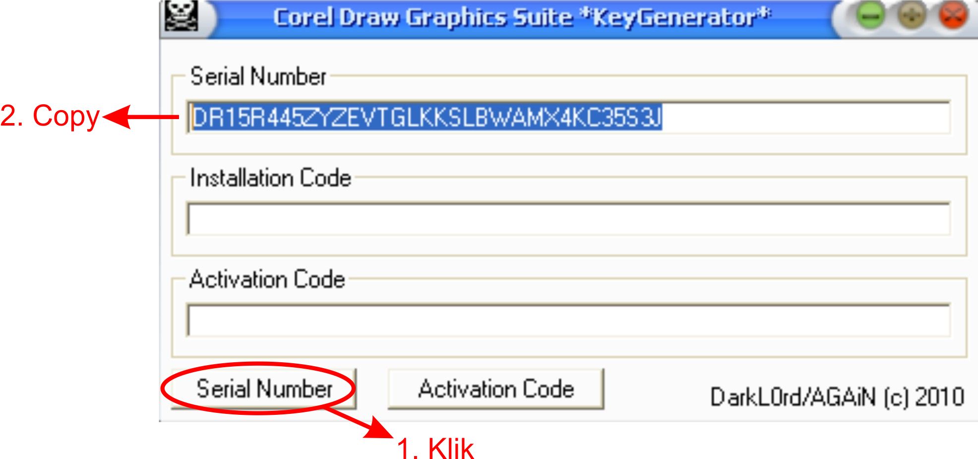 corel draw serial number